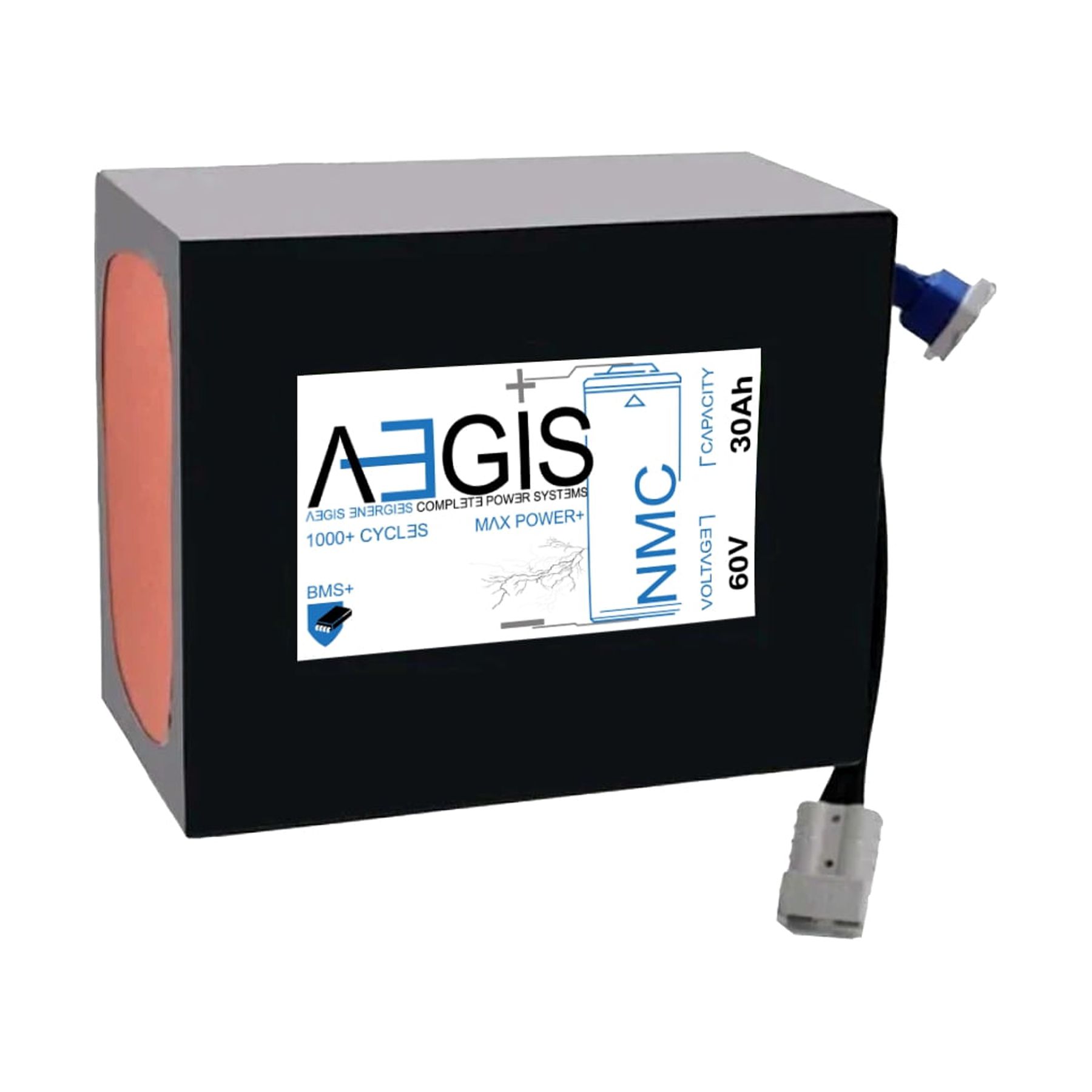 Aegis Battery 60V 30Ah Lithium Battery - NMC Deep Cycle Lithium-ion