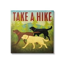Stupell Industries Take a Hike Phrase Animals & Insects Painting Gallery Wrapped Canvas Print Wall Art, 24 x 24