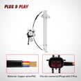 thumbnail image 5 of Nilight Window Regulator/Motor Front Driver Side Compatible with Nissan Frontier 2005 2006 2007 2008 2009 2010 2011 2012 2013 2014 2015 only use Connector 2 Pins, 5 of 7