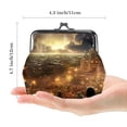 thumbnail image 2 of Fitr Stylish Coin Purse with 0.7 Microfiber and Zinc Alloy Jaws, 4.3x4.7 in/11x12 cm Size, 2 of 7