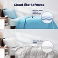 thumbnail image 5 of Bedtter Cooling Comforter Twin/Twin XL, Sorona and Tencel Filling Cold Touch Fabric Cooling Blanket for Night Sweats Hot Sleeper, Double-Sided Cool Design Summer Breathable Comforter, 68"x90", Blue, 5 of 11