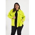 thumbnail image 2 of Chaqueta tipo abrigo Roman Fashion Talla Extra Verde Lima 44, 2 of 7