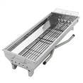 thumbnail image 5 of Tcbosik Outdoor Folding Barbecue Grill with Carbon Meshes and Anti-Scalding Handle, Silver, 5 of 11