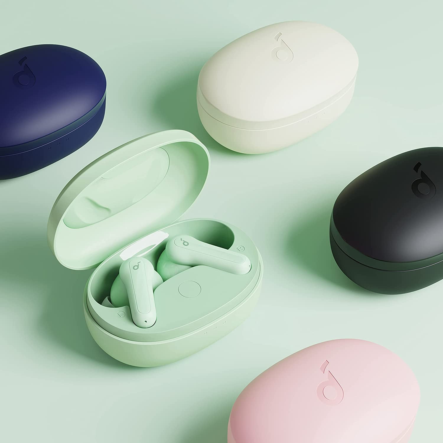 Soundcore by Anker Life P2 Mini True Wireless Earbuds, Bluetooth Headphones, Mint Green