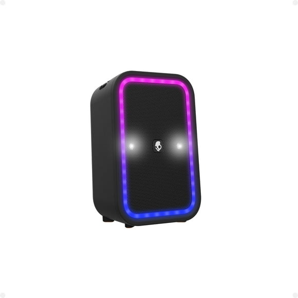 Skullcandy Stomp Bluetooth Speaker â IPX7 Waterproof Wireless Portable Speaker, with LED Lightshow & Strobe Modes, 12 Hour Battery, Multi-Link, & USB-C & USB-A Output Char