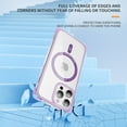 thumbnail image 3 of Frosted Four Corners Thickened Air Cushion for iPhone 13 Pro Max Case, 4 Corners Airbag Anti-Fall Magnetic[Compatible With Magsafe] Transparent Bracket Case Camera Protection Cover,Purple, 3 of 7