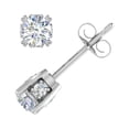 thumbnail image 2 of 1/2 Carat Diamond Stud Earrings in 10K White Gold (I1-I2 Clarity), 2 of 4