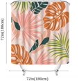 thumbnail image 3 of Boho Botanical Shower Curtain- 72x72 Inch Plant Palm Leaf Floral Bathroom Decor with 12 Hooks - Tropical Abstract Curtains - Modern Home Bedroom Decor & Festival Gifts Teen Adult, 3 of 6