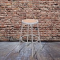 thumbnail image 7 of Hampden Furnishings Flynn Collection 30" Masonite/Steel Stool, Grey, Pack of 2, 7 of 7