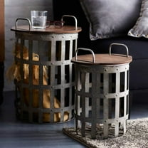 Melrose Side Tables (Set of 2) 15.5"H, 20.25"H
