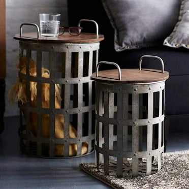Melrose Side Tables (Set of 2) 15.5"H, 20.25"H