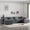 Gray, variant on 136" Chenille Modular Sectional Sofa with Deep and Wide Seat, U-Shaped Cloud Couch Set with Double Cushions, 6 Seat Sofa with Movable Ottoman, Oversized Indoor Furniture (Gray)