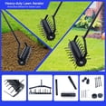 thumbnail image 4 of LiviNest Manual Lawn Aerator for Home Yards: 58-Inch No-Bend Handle - Adjustable Weight for 2-Inch Deep Aeration - Heavy-Duty Iron Construction for Residential Lawns & Gardens, 4 of 6
