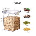 thumbnail image 7 of Pebbuoy 460/700/950/1300/1800ML Kitchen Sealed Storage Box Transparent Airtight Lock Leakproof Dustproof Moisture-proof Rice Cereal Milk Powder Container Food Storage Case, 7 of 7