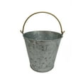 Way to Celebrate Galvanized Bucket with Gold Handle, 4"