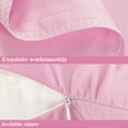 thumbnail image 4 of Ntbay 2 Pack Satin Standard Breathable Pillowcases for Hair and Skin, Ultra Soft and Smooth Pillow Cases Set with Hidden Zipper, 20" x 26", Light Pink, 4 of 5