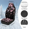 thumbnail image 7 of Uorisanigo Automotive Seat Cover, Easy to Install Cherry Flower Hummingbird Front Drive Seat Cover, Flurry Universal Car Accessories for Auto Trucks Van SUV, 7 of 7
