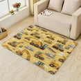 thumbnail image 2 of Construction Rugs for Boys Room - 2x3 Rug - Construction Vehicle Rug - Excavator Tractor Area Rug - Kids Boys Rugs - Yellow Car Carpet, 2 of 7
