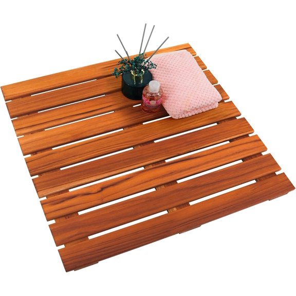 ANHXN Teak Shower Mat, Non slip Bath Mat, Luxury Spa Mat, Bath Wood Mat. Different specifications to choose from