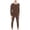 A Coffee, variant on Elainilye Fashion Pajamas for Men Winter Warm 2 Piece Pajamas Suit Double-sided Non Marking Brushed Seamless Wear-resistant Pajama Set,Brown