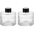 thumbnail image 1 of HARFINGTON 2pcs 150ml/5oz Empty Glass Diffuser Bottle 3.1" x 3.1" Refillable Fragrance Accessories Aromatherapy Jar Container for Replacement Reed Diffuser DIY Home Bathroom Transparent, 1 of 6