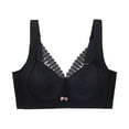 thumbnail image 2 of SHOPESSA Wireless Bra for Women Adjustable Push Up Lace Bralettes Double Strap Underwear, 2 of 3