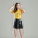 thumbnail image 3 of Poncho transparente Sunnimix con capucha para lluvia para adultos, 3 of 7