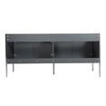 thumbnail image 6 of Fine Fixtures Oakville 72 in. W x 20 in. D x 33 in. H Bathroom Vanity in Onix Grey with White Ceramic Sink - Chrome hardware, 6 of 8