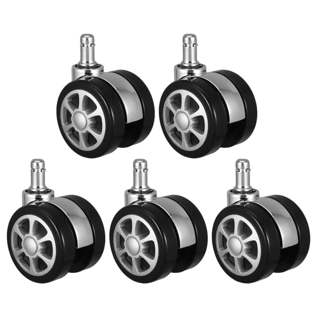 Pièces de Rechange pour Chaise de Bureau PVC Métal 5 Pcs 3.54X2.36X1.89 Po