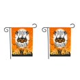 thumbnail image 1 of Ounissouiy Bandera de jardín de Halloween Bandera decorativa de jardín de cara de fantasma de calabaza de doble cara BT-02 2Conjunto, 1 of 6