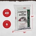 thumbnail image 2 of Michigan Peat 5240 Garden Compost and Manure Blend, 40 Pound Bag (6 Pack), 2 of 6