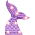 thumbnail image 1 of Luz de noche con forma de cola de sirena, suministros para fiestas de sirena, decoraciones para fiestas de cumpleaños de sirena, lámpara de sirena, luz LED a batería, dormitorio de sirena D, 1 of 5