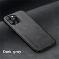 thumbnail image 1 of Techcircle Cover for iPhone 14 Pro 2022 Relese, Elegant Smooth PU Leather Surface TPU Backplane Luxury Shockproof Case Car Magnetic Suction Heavy Duty Protective Case for iPhone 14 Pro, Darkgray, 1 of 4