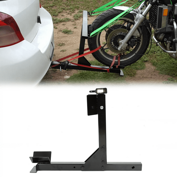 Kojem Motorcycle Trailer Hitch Receiver Trailer Tow Rack 2'' Motorcycle