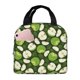 thumbnail image 1 of Fotbe Green Fruit Bolsa Térmica con Estampado y Forro de Aluminio Grueso Bolsa de Almuerzo con Bolsillo Frontal para Hombres y Mujeres, Ideal para Trabajo, Escuela, 1 of 8