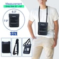 thumbnail image 5 of Passport Holder Waterproof RFID Blocking Nylon Neck Pouch with Vaccine Card Slot Men Women, 5 of 6
