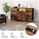 thumbnail image 4 of Jojoka 8 - cajón LED cómoda mesa de TV con power outlet para 55 - pulgada tvs. de anchura almacenamiento chest dormitorio, sala de estar, o entrada. wood - top consola mesa con 22 light modes, 4 of 7