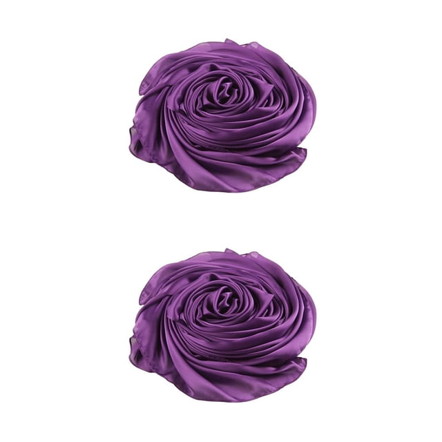 Minnieouse Bufanda de mujer Estilo simple Bloqueador solar Seda Chal de playa Pañuelo elegante Accesorio de ropa Bufandas para niñas para exteriores Violeta 2piezas Minnieouse CBP362273