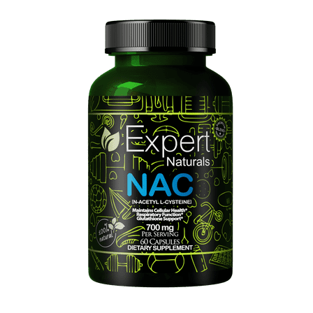 Expert Naturals NAC N-Acetyl L-Cysteine 700mg per Serving 60 Capsules