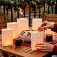 thumbnail image 4 of 30 Pcs Luminary Bags, Fire-Retardant White Paper Luminary Candle Bags with Heart Pattern for Christmas Weddings Birthday Valentine's Day Halloween Party Decoration, 4 of 6