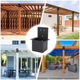 thumbnail image 3 of Pergola Post Top Rafter Bracket, Pergola Connector Carbon Steel  for Cabanas, 3 of 7