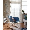 thumbnail image 4 of 2xhome Blue Mid Century Molded Shell Designer Plastic Rocking Chair Armchair Arm Chair Patio Lounge Garden Nursery Living Room Rocker Replica Decor DSW Chrome Eiffel, Set of 1, 1 piece, 4 of 7