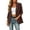 Coffee, variant on Women's Open Front Blazer Jacket Long Sleeve Lapel Casual Sophisticated Lightweight Office Jacket Loose Fit for Work and Leisure Black,M