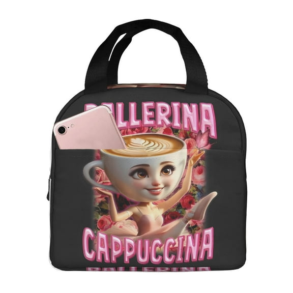 Italian Brainrot Lunch Bag Tote Bag Insulated Lunch Box Picnic Beach Fishing Work