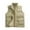 Khaki, variant on uikmnh Mens Vests Casual Men's Winter Lamb Wool Outerwear Vest Stand Collar Casual Jacket Coat Male Thick Warm Clothing Size:L