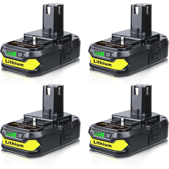 4Pack 18V 3.6AH P102 Lithium-Ion Battery Replacement for Ryobi 18V P108 P107