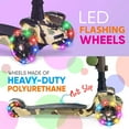 3Wheeled Scooter for Kids Wheel LED Lights, Adjustable LeantoSteer