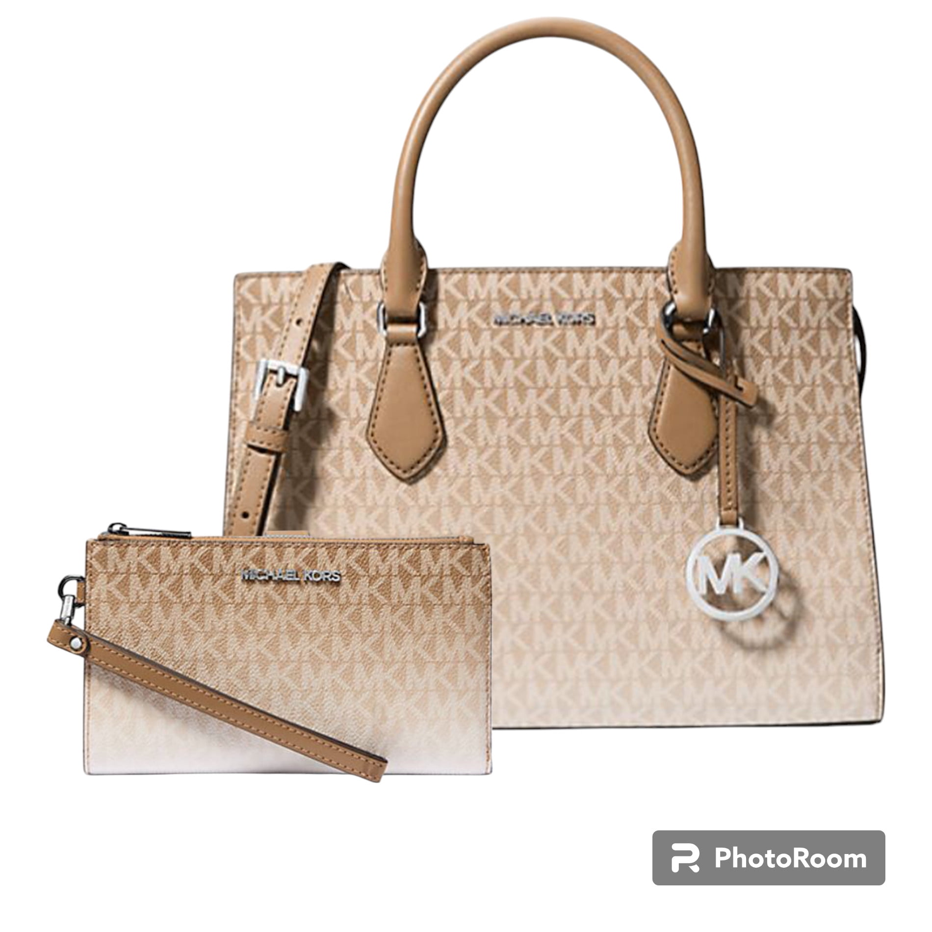 Michael Kors Hendrix Extra-Small Leather Crossbody Bag - Brown