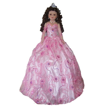 28 Inches Quinceanera  Sweet 15 Porcelain Dolls Umbrella 