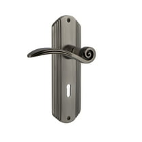 Nostalgic Warehouse Decswn_Prv_234_Kh Swan Privacy Door Lever Set - Grey